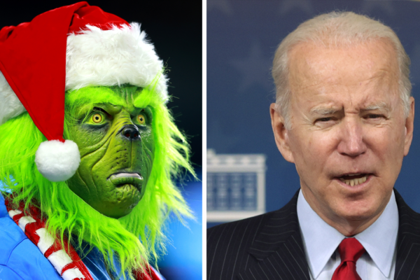 Biden is the Grinch who stole Christmas by using Bidenomics