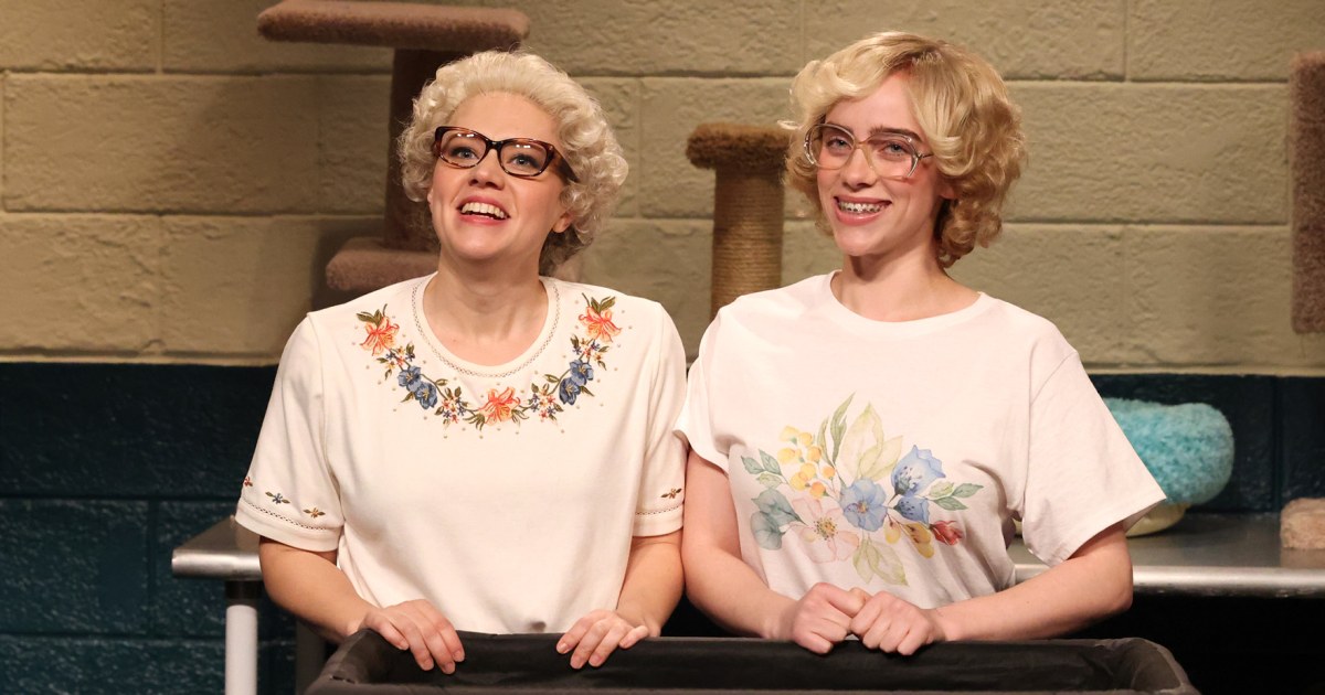 Kate McKinnon and Billie Eilish transform into the purr-fect cat ladies on ‘SNL’