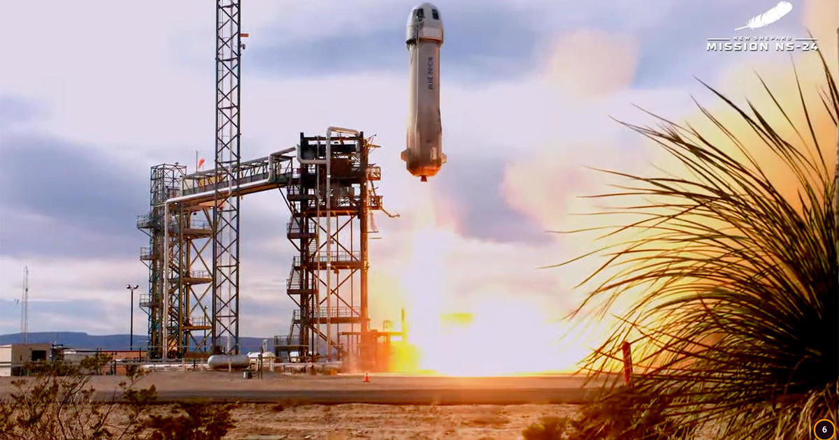 Blue Origin launches New Shepard capsule, resuming sub-orbital flights in wake of 2022 mishap
