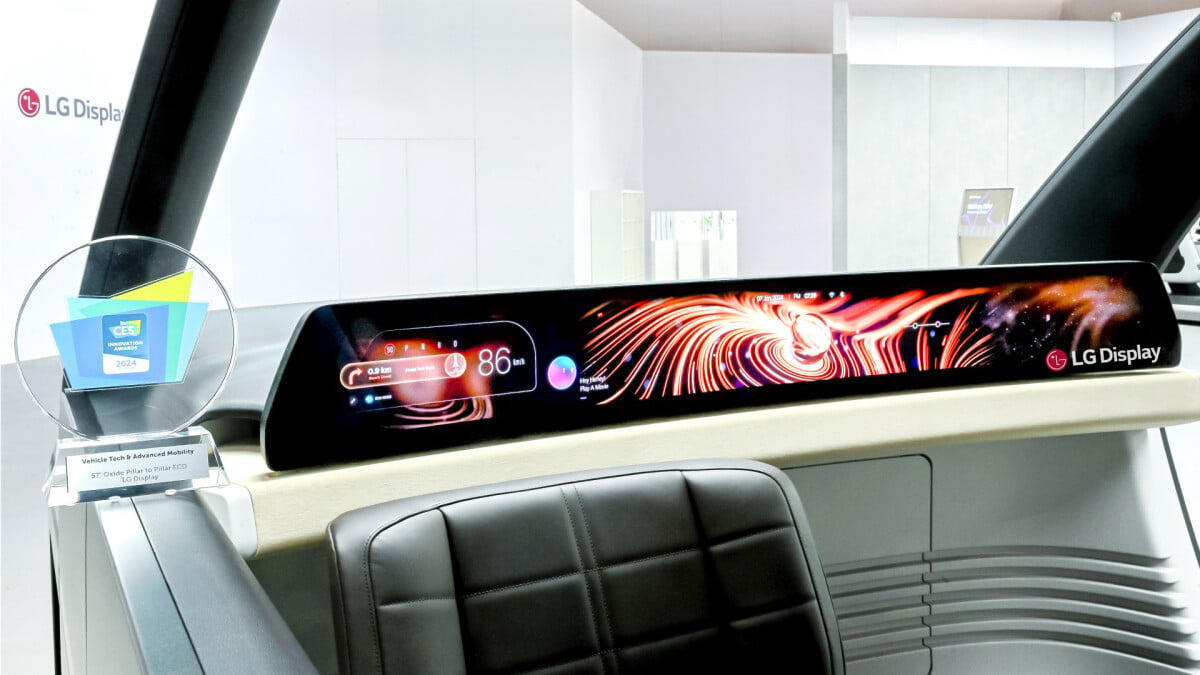 CES 2024: LG wants to put a massive, 57-inch LCD display into cars